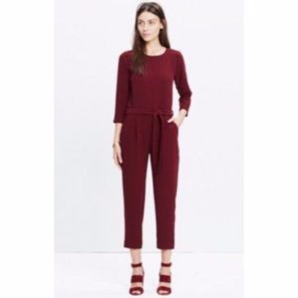 Madewell Sloan Jumpsuit, Maroon